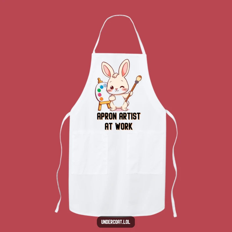 Funny Bunny Artist Apron: Protect Your Clothes While Creating Art
