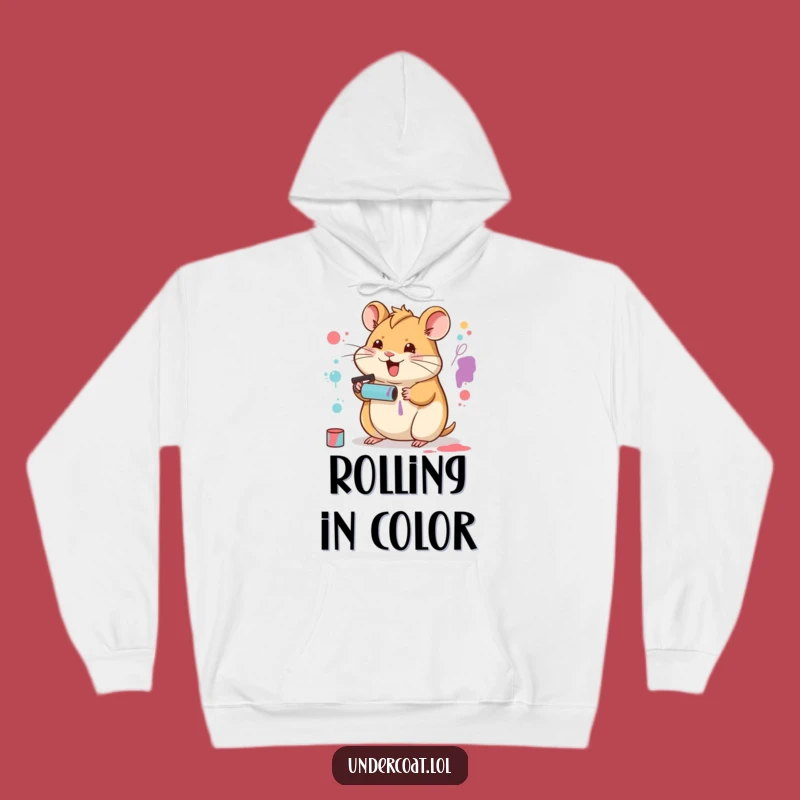 Funny Hamster Artist Hoodie: Cozy Comfort for Petite Creators