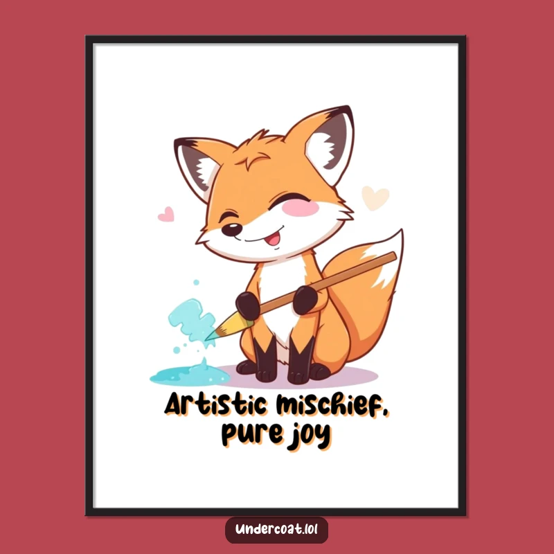 Free Printable Funny Fox Art - Downloadable DIY Decor for Creative Spaces