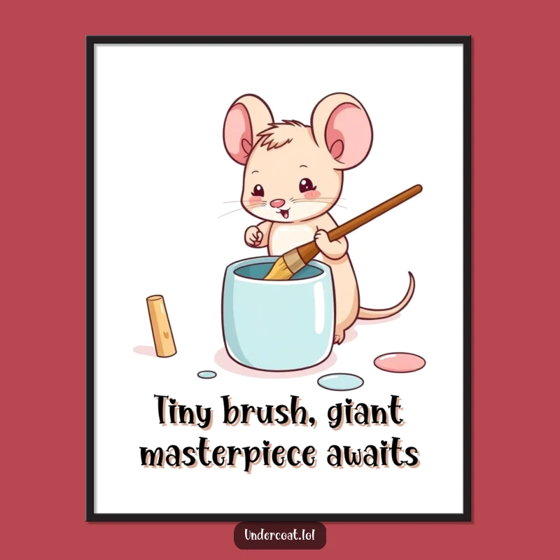 Free Printable Mouse Art: Charming Artist Printable Wall Art, Funny Downloadable Decor!