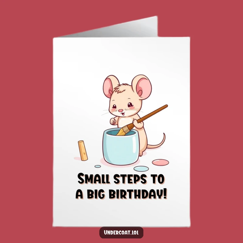 Free Printable Mouse Birthday Card: Tiny Artist for a Big Downloadable Gift!