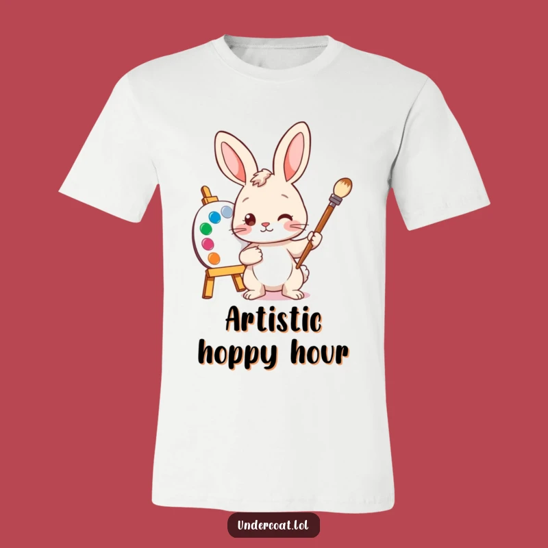 Funny Bunny Artist T-Shirt: Wear Your Passion as a Creative Bunny